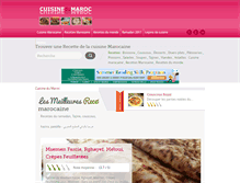Tablet Screenshot of cuisinedumaroc.com